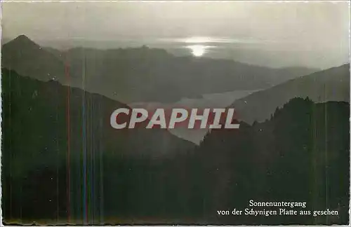 Cartes postales moderne Sonnenuntergang von der Schynigen Platte aus gesehen