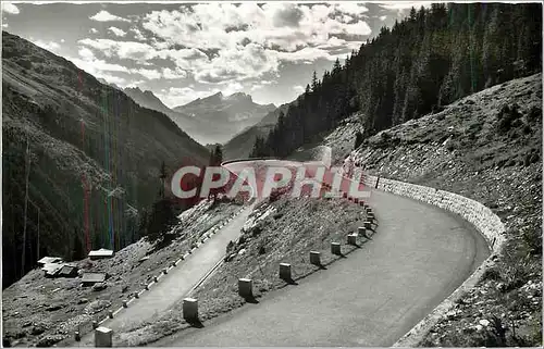 Moderne Karte Die Sustenstrasse im Feldmoos Zwischen Gadmen u Steinalp