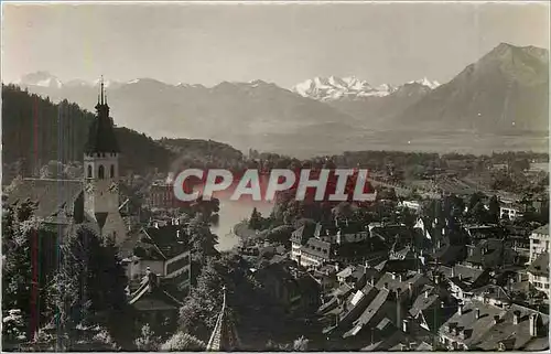 Cartes postales moderne Thun jungfrau Blumlisalpe Miesen