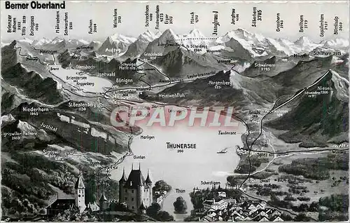 Cartes postales Berneroberland Thuner und Brienzersee