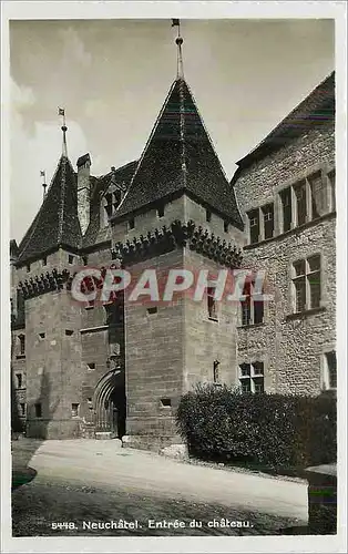 Cartes postales Neuchatel entree du chateau