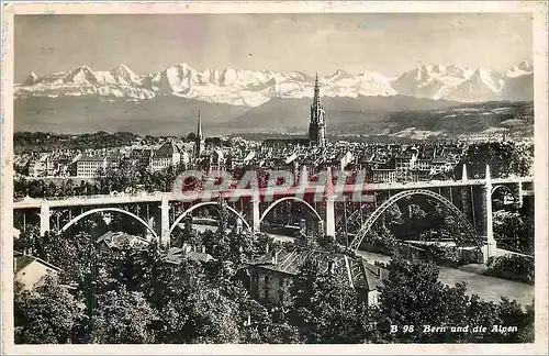 Cartes postales Bern und die Alpen