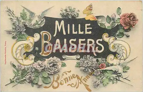 Cartes postales Mille Baisers Bonne Annee