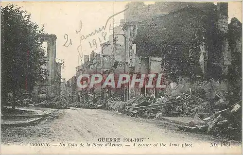 Cartes postales Guerre 1914 1917 Verdun un ci de la Place d'Armes
