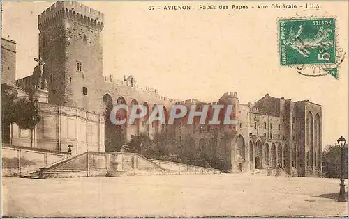 Cartes postales Avignon Palais des papes vue generale