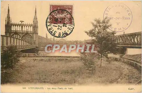 Cartes postales Strasbourg les deux Ponts de Kehl
