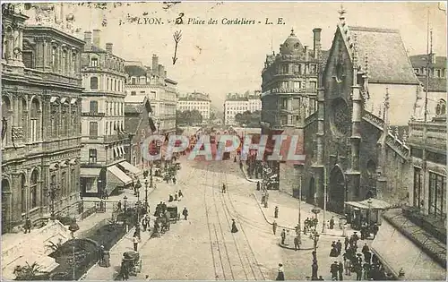 Cartes postales Lyon la Place des Cordeliers