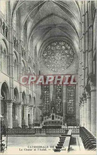 Ansichtskarte AK Cathedrale de Laon le Choeur et l'Autel