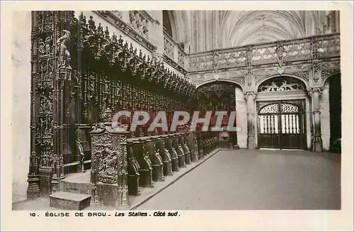 Cartes postales Eglise de Brou les Stalles Cote Sud