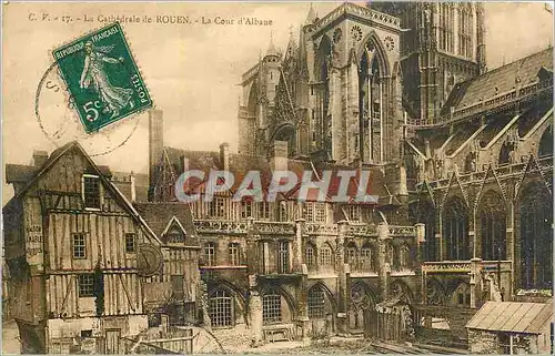 Cartes postales La Cathedrale de Rouen la Cour d'Albaue