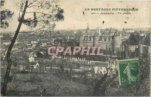 Cartes postales La Bretagne Pittoresque Josselin vue generale