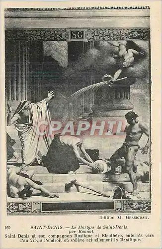 Cartes postales Saint Denis la Martyre de Saint Denis par Bonnat