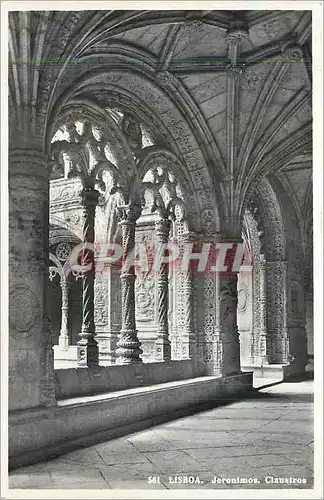 Ansichtskarte AK Lisboa Jeronimos Claustros