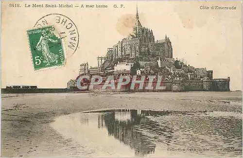 Ansichtskarte AK Le Mont Saint Michel a mer basse Cote d'Emeraude