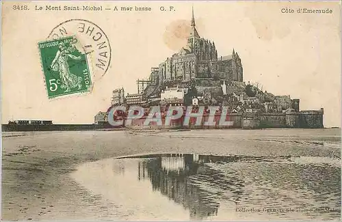 Cartes postales Le Mont Saint Michel a mer basse Cote d'Emeraude