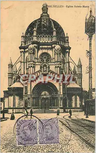 Cartes postales Bruxelles eglise Sainte Marie