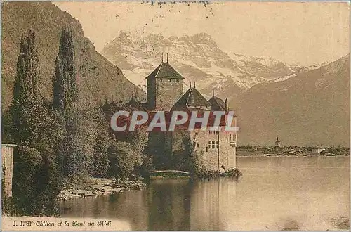 Cartes postales Chillon et la Dent du Midi