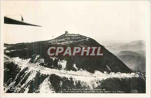 Cartes postales Le Terminus de l'Autoroute et l'observatoire du Puy de Dome