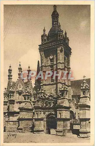 Ansichtskarte AK Bretagne St Thegonnec Finistere l'eglise XVI siecle Facade et Porche