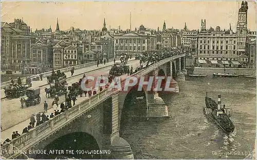 Cartes postales London Bridge After the 1904 Widening