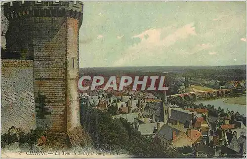 Cartes postales Chinon la Tour de boissy et vue generale