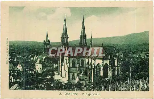 Cartes postales Obernai vue generale