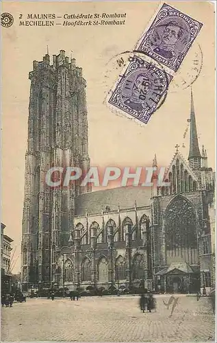 Ansichtskarte AK Malines Cathedrale St Rombaut