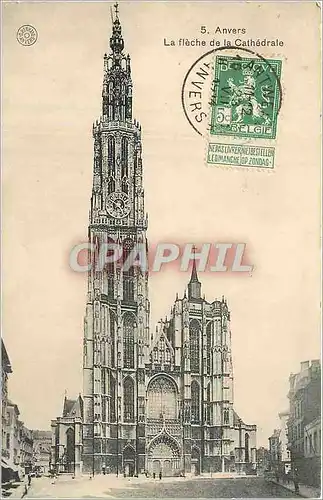 Cartes postales Anvers la fleche de la Cathedrale