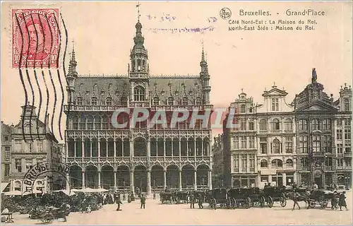Cartes postales Bruxelles Grand Place Cote Nord Est la Maison du Roi
