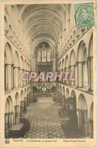 Cartes postales Tournai la Cathedrale la Grande Nef