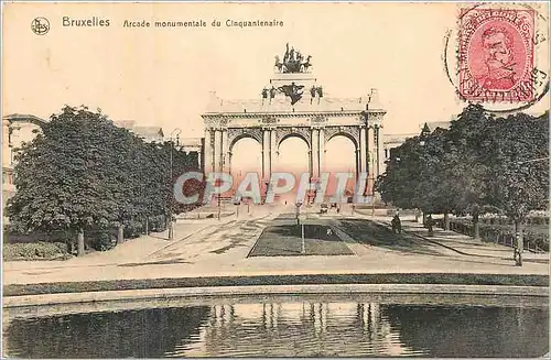 Cartes postales Bruxelles Arcade monumentale du Cinquantenaire