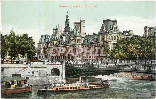 Cartes postales Paris l'Hotel de Ville