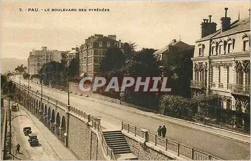 Cartes postales Pau le Boulevard des Pyrenees