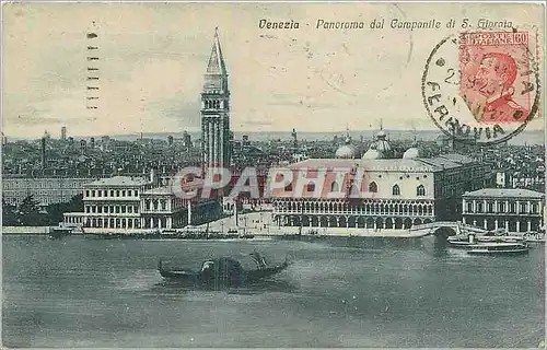 Ansichtskarte AK Venezia Panorama dal Gampanile di S Glarala