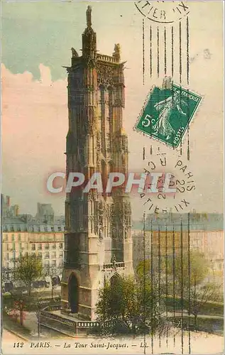 Cartes postales Paris la Tour Saint Jacques