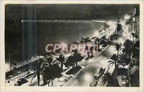 Cartes postales Nice la Promenade la nuit