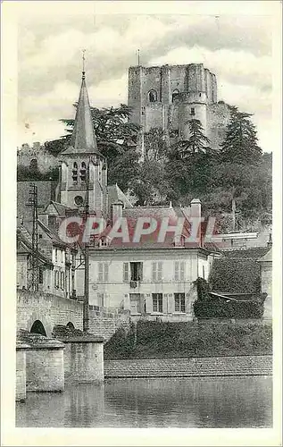 Cartes postales Montrichard le Chateau vu de la rive gauche du Cher