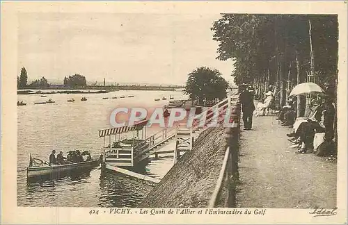 Ansichtskarte AK Vichy les Quais de l'Allier et l'Embarcadere du Golf