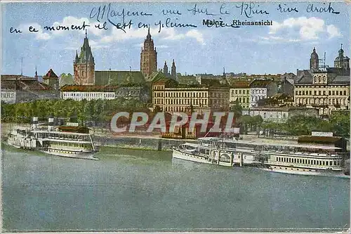 Cartes postales Mainz Rheinansicht