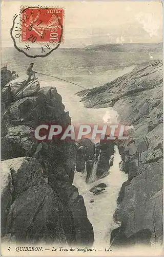 Ansichtskarte AK Quiberon le trou du Souffleur