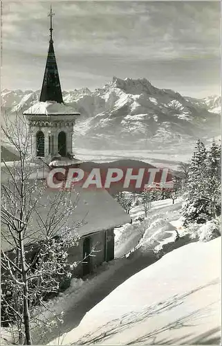 Cartes postales moderne Leysin la Plaine du Rhone et les Dents du Midi
