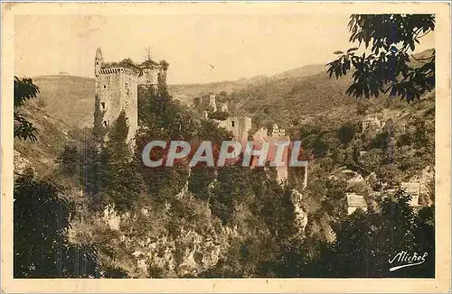 Cartes postales La Correze Touristique Gorges de la Maronne Environs d'Argentat et de St Privat Ruines de Merle