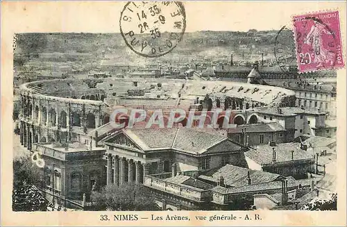 Cartes postales Nimes les Arenes vue generale
