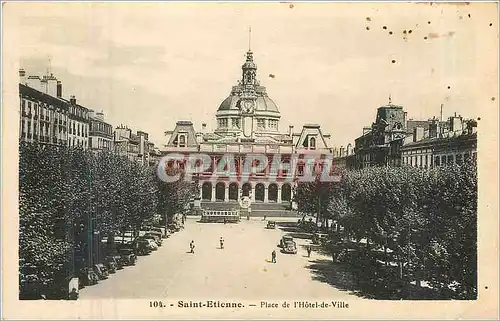 Cartes postales Saint Etienne Place de l'Hotel de Ville