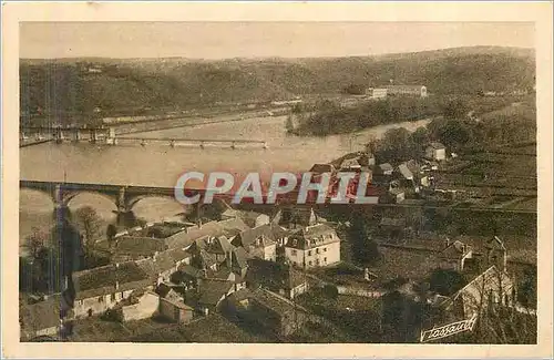 Ansichtskarte AK Mauzac Dordogne vue generale cote Nord la Dordogne et le Bourg