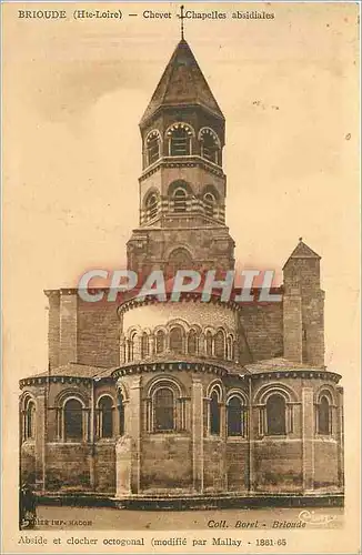 Cartes postales Brioude Hte Loire Chvet Chapelles absidiales Abside et clocher octogonal