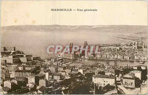 Cartes postales Marseille vue generale