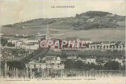 Cartes postales Epernay hopital hospice Auban Moet vue generale