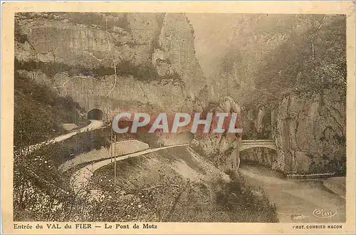 Cartes postales Entree du Val du Fier le pont de Motz