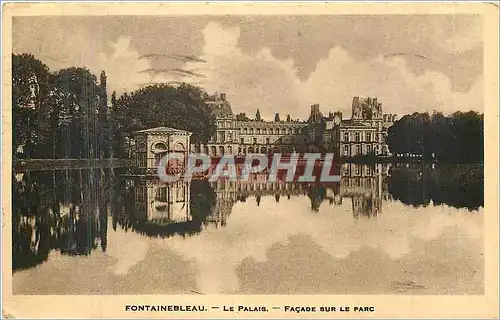 Ansichtskarte AK Fontainebleau le palais facade sur le parc